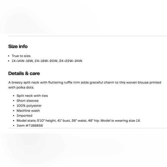 CeCe Women’s 2X Blouse - Picture 4 of 5